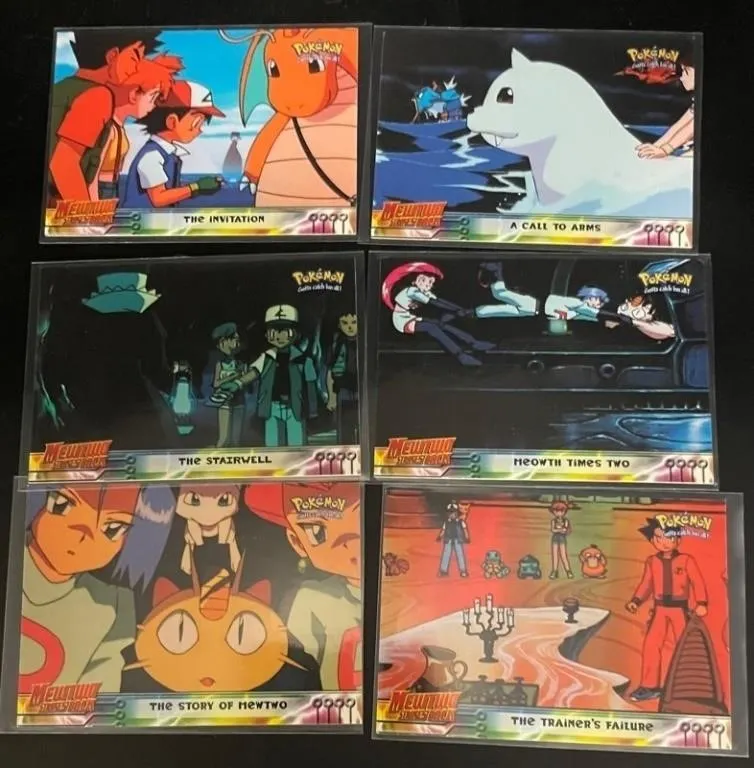 Mewtwo Strikes Back Topps Cards (Lot of 6)