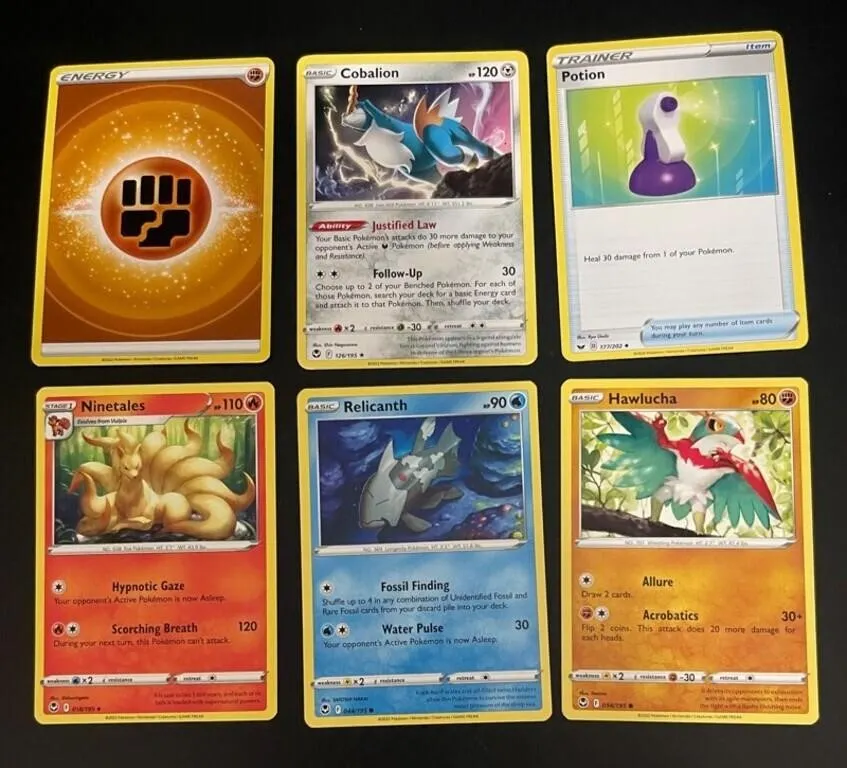 Pokemon Trading Cards - 6pc Mixed Set
