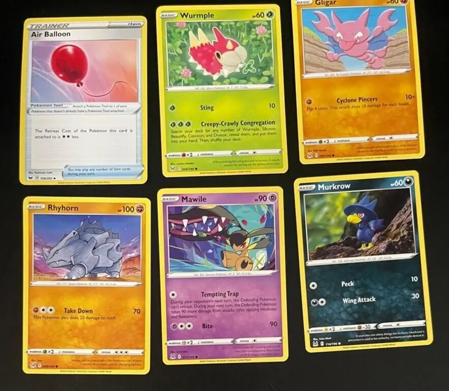 Pokemon Lost Origin Cards - 6pc