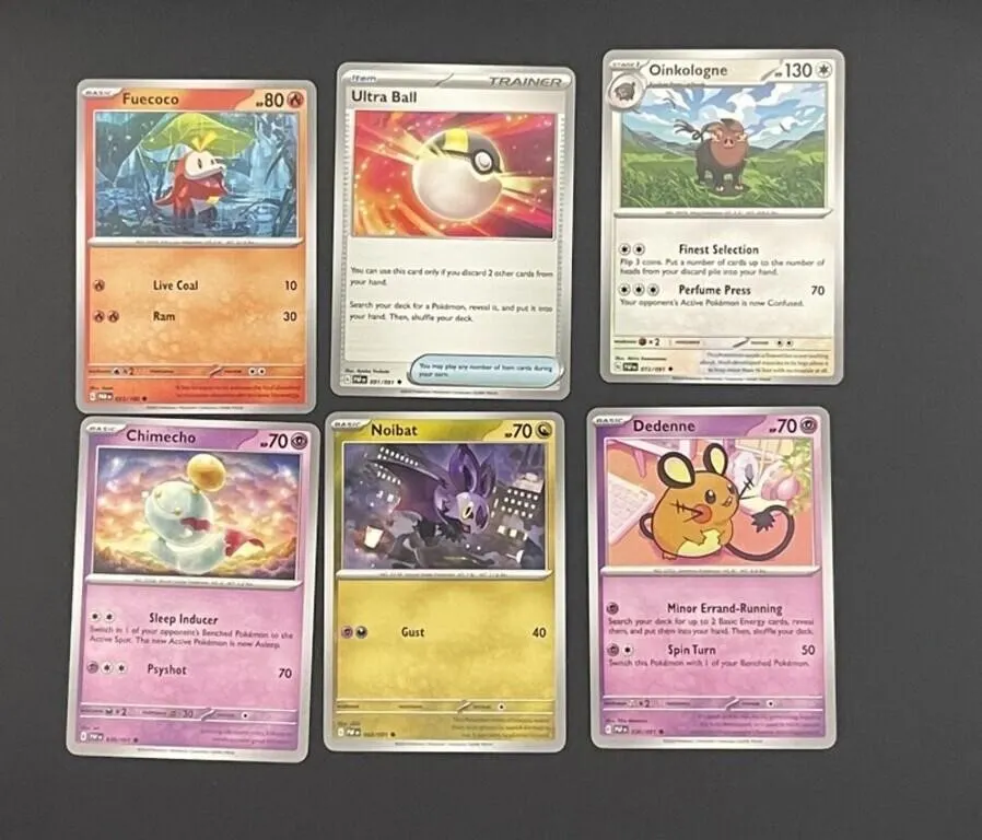 Pokemon TCG Fuecoco Ultra Ball & More (6 Cards)