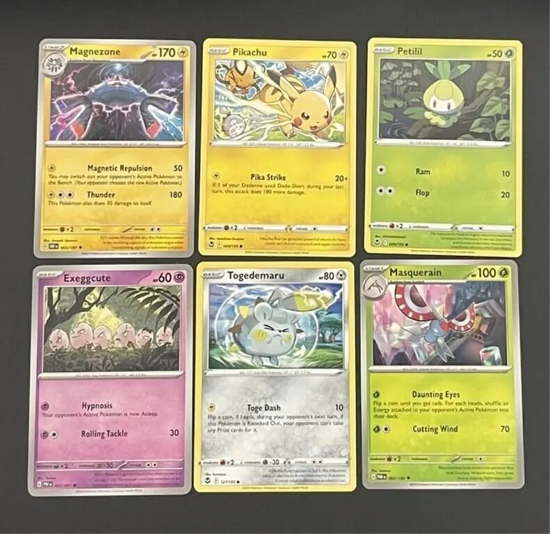 Pokemon Trading Cards - 6pc Assortment