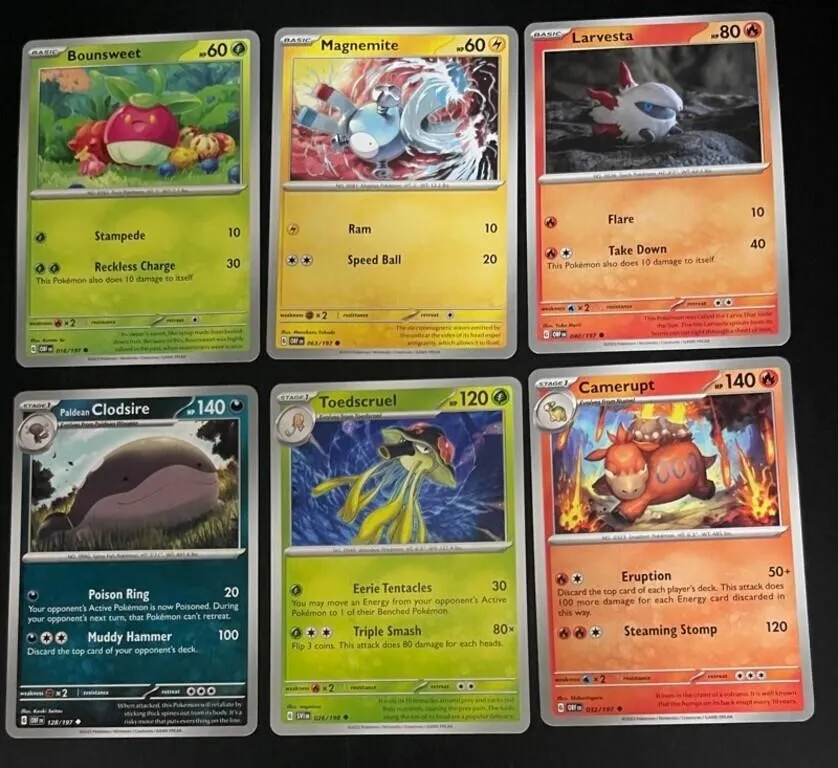 Pokemon Trading Cards - 6pc Assortment