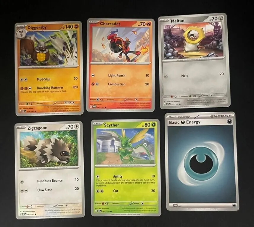 Pokemon Trading Cards Assortment - 6pc