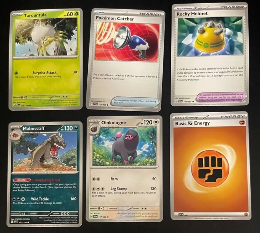 Pokemon SV Base Set Cards - 6pc