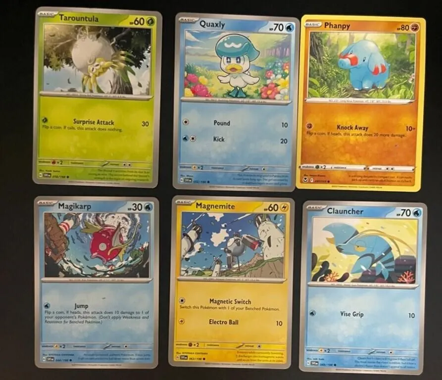 Pokemon Scarlet & Violet Basic Cards (Lot of 6)