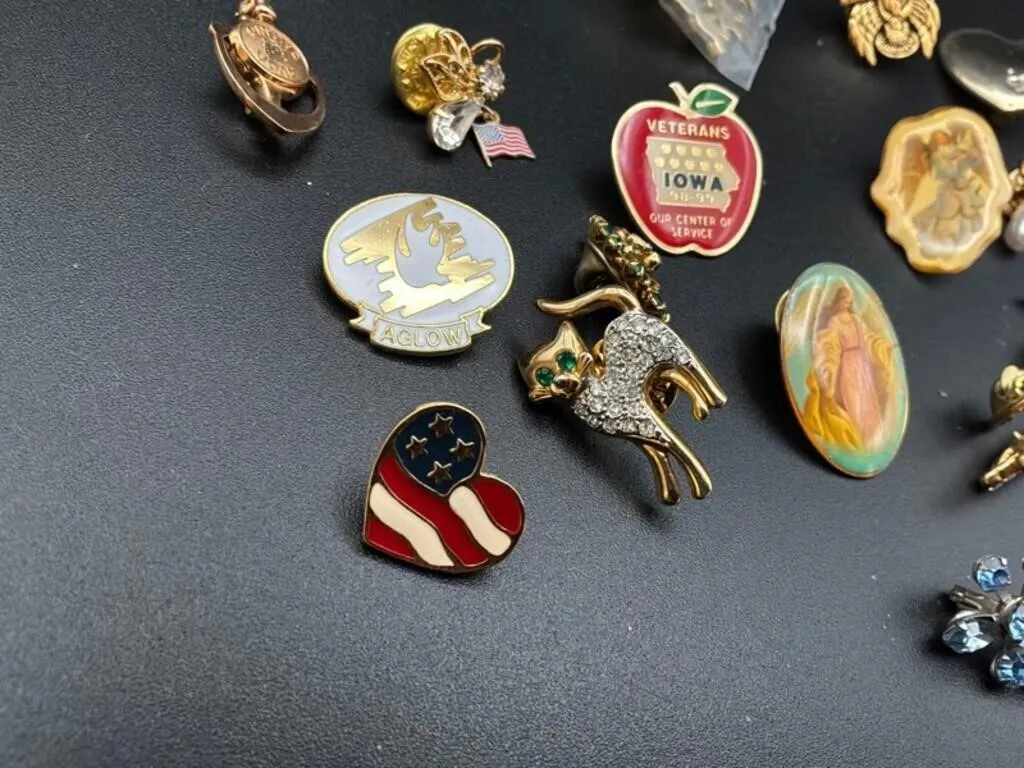 Mixed Decorative Pin Collection (Lot of 20)