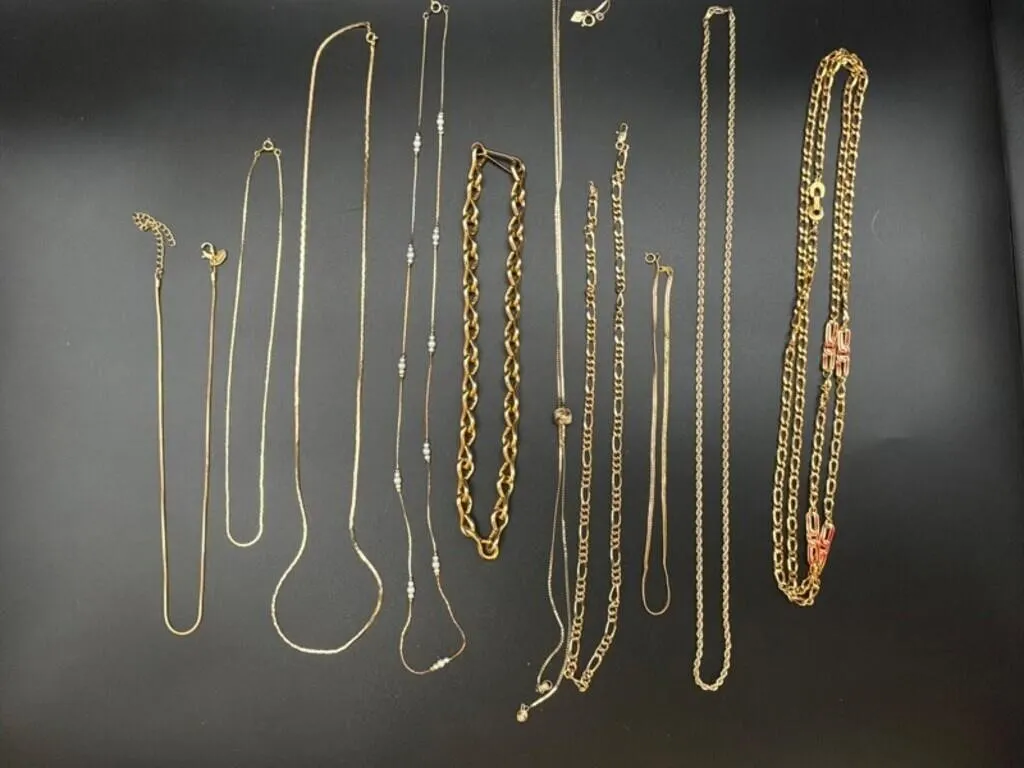 Mixed Gold-Tone Necklace Assortment