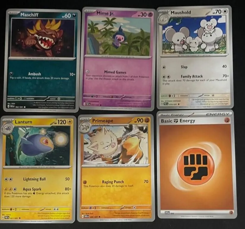 Pokemon TCG Assorted Cards (Lot of 6)