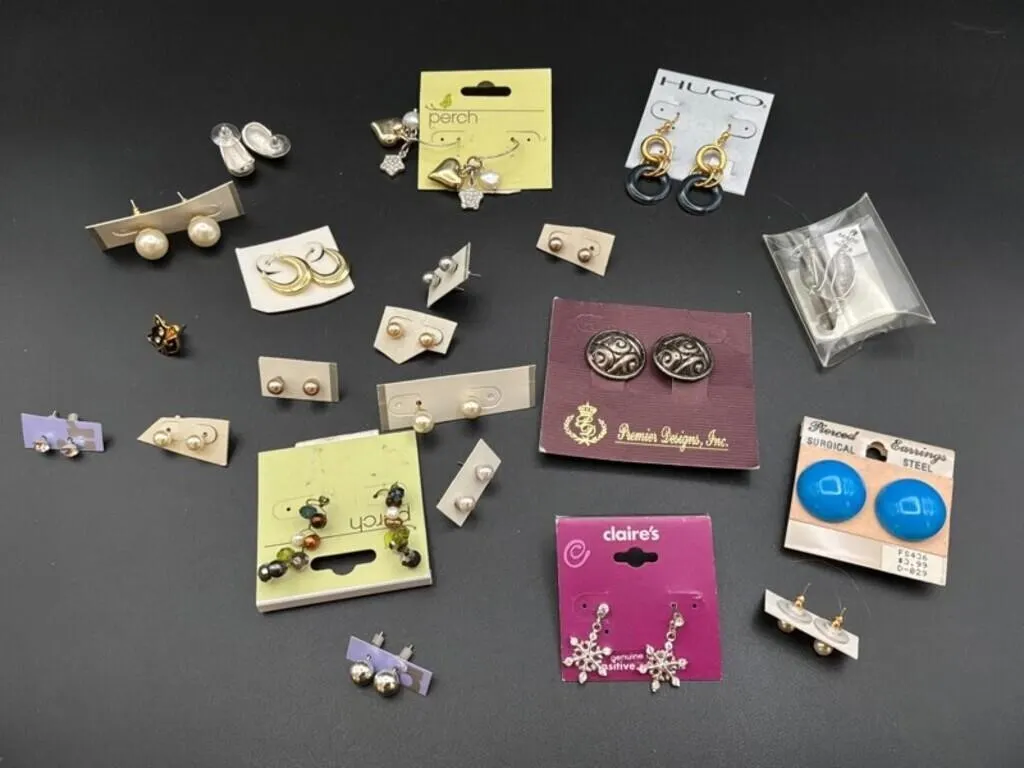 Mixed Fashion Earrings - Perch, HUGO & Claire's