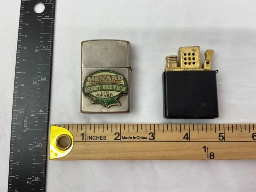 Two Pocket Lighters - Award & Eagle Designs