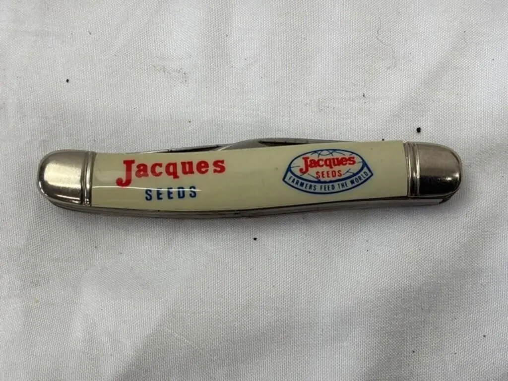 Vintage Jacques Seeds 3-Blade Pocket Knife
