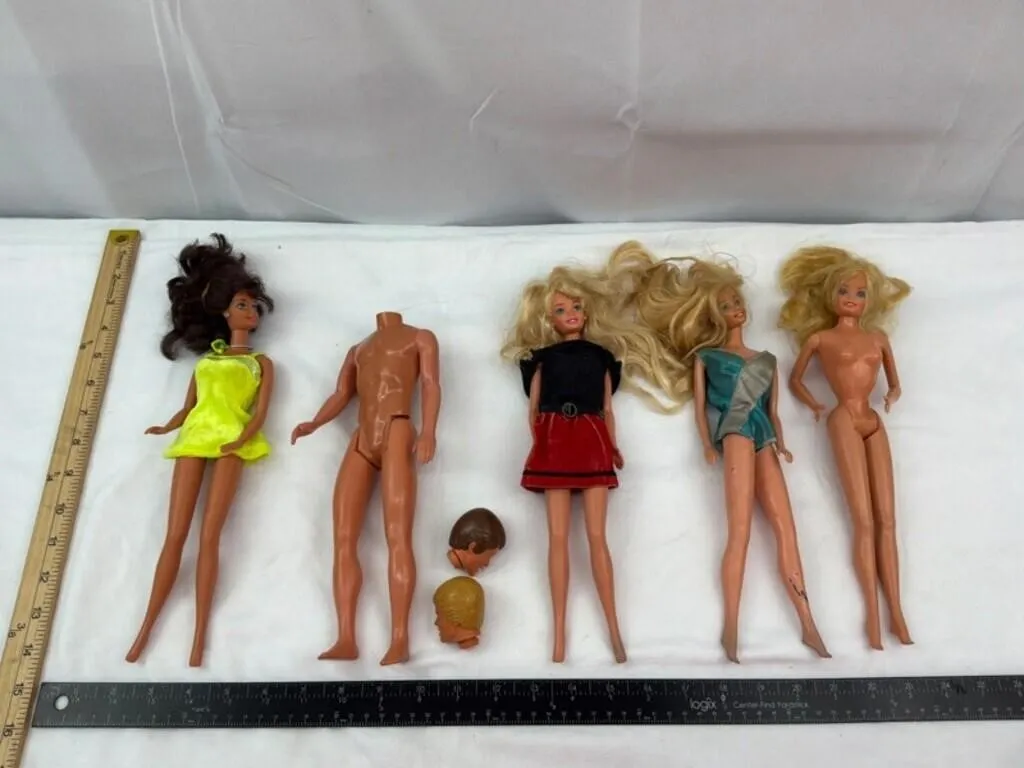 Vintage Mattel Dolls & Parts (7pc)