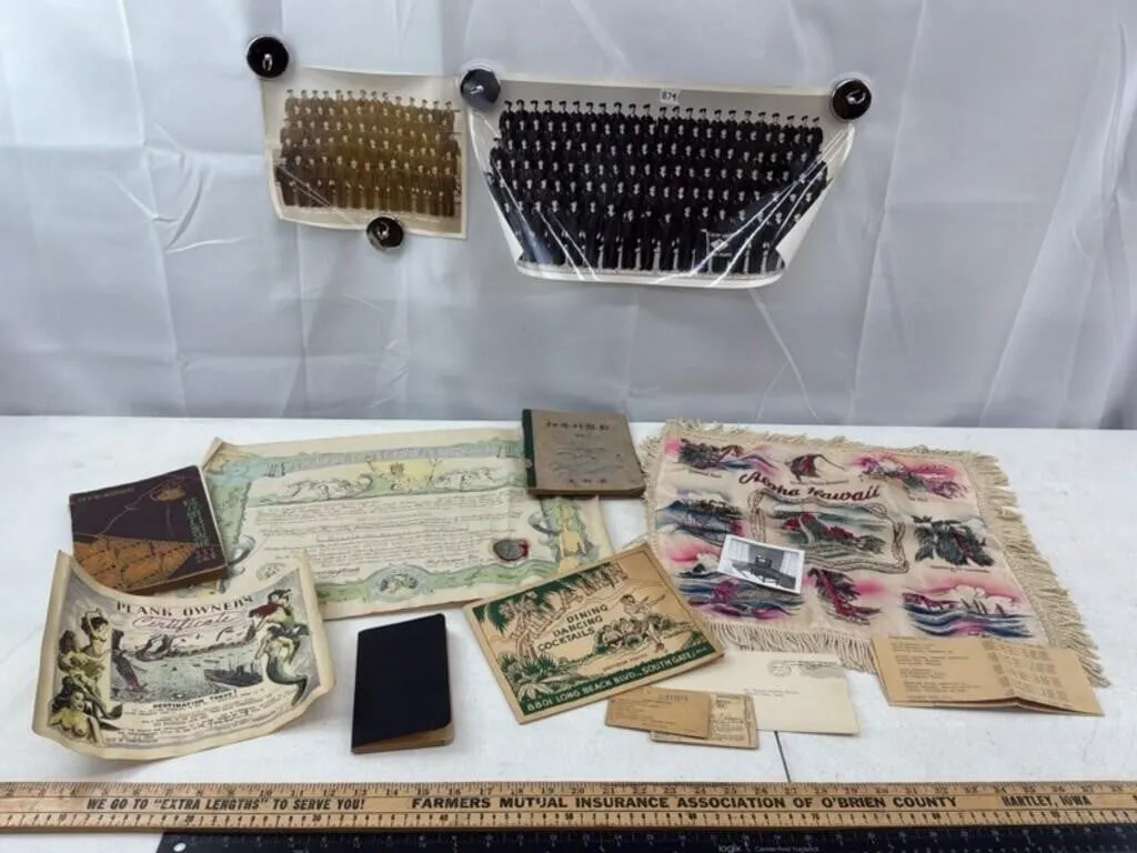 Vintage Military & Travel Ephemera (Lot of 11)