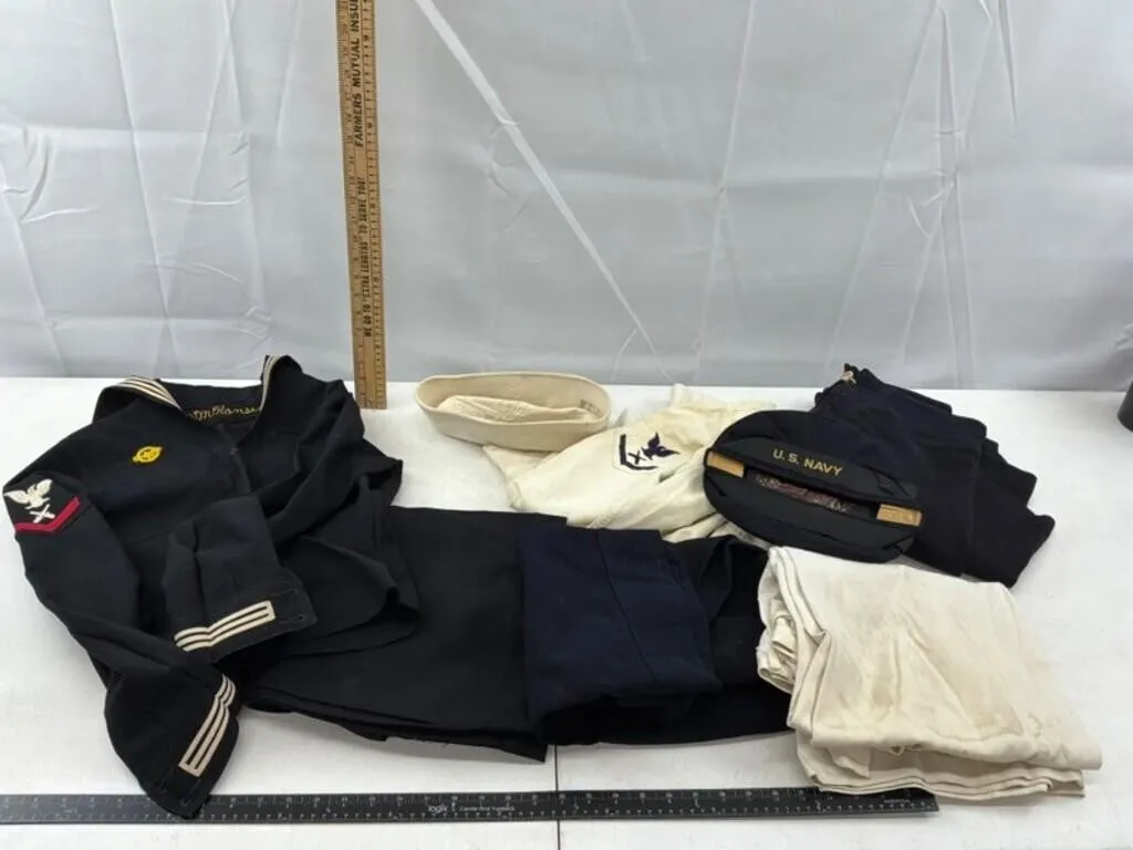 Vintage U.S. Navy Uniforms Mixed Lot