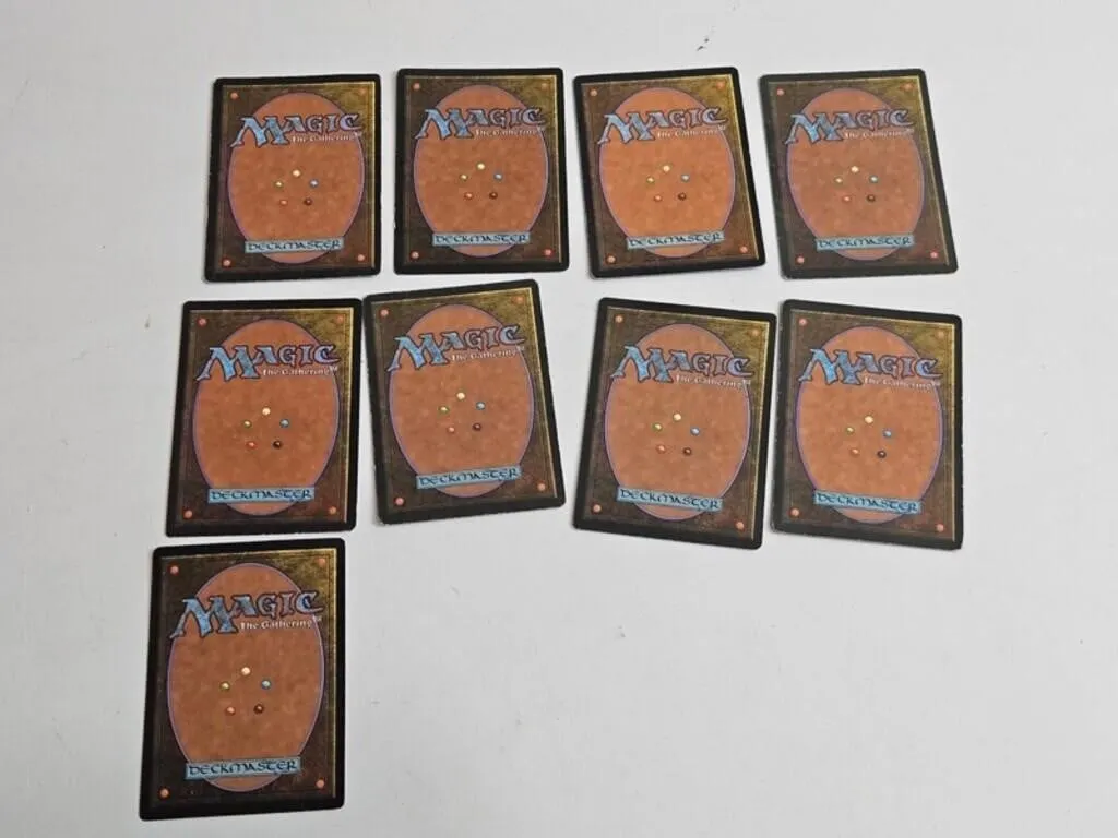 Vintage Magic: The Gathering Lands (Lot of 9)