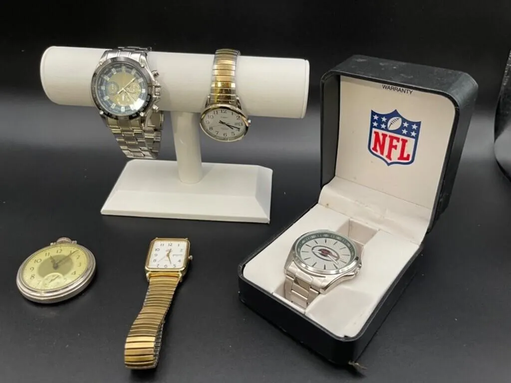 Mixed Watches & Pocket Watch (Lot of 5)