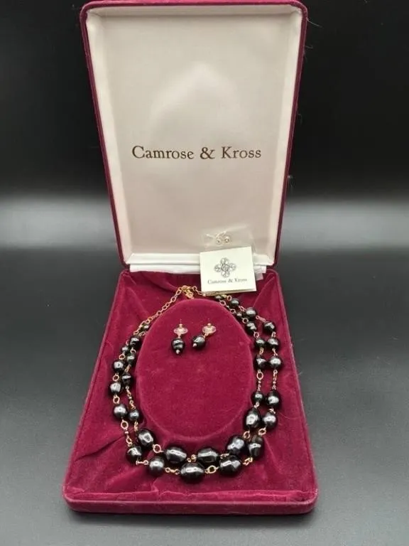 Camrose & Kross Black Beaded Jewelry Set