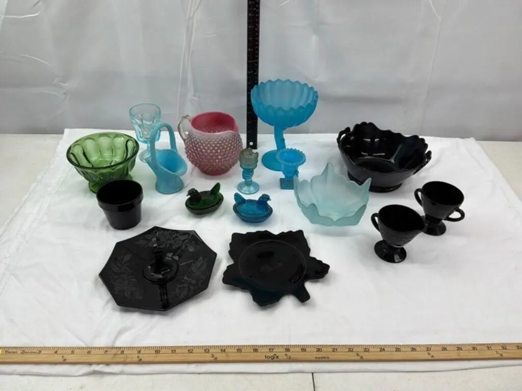 Vintage Glass & Tabletop Mixed Lot (16pc)
