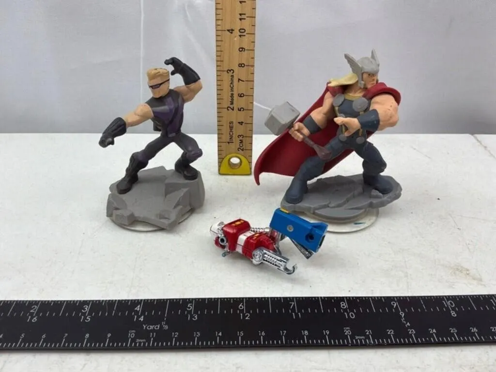 Disney Infinity Marvel Figures & Vehicle (3pc)
