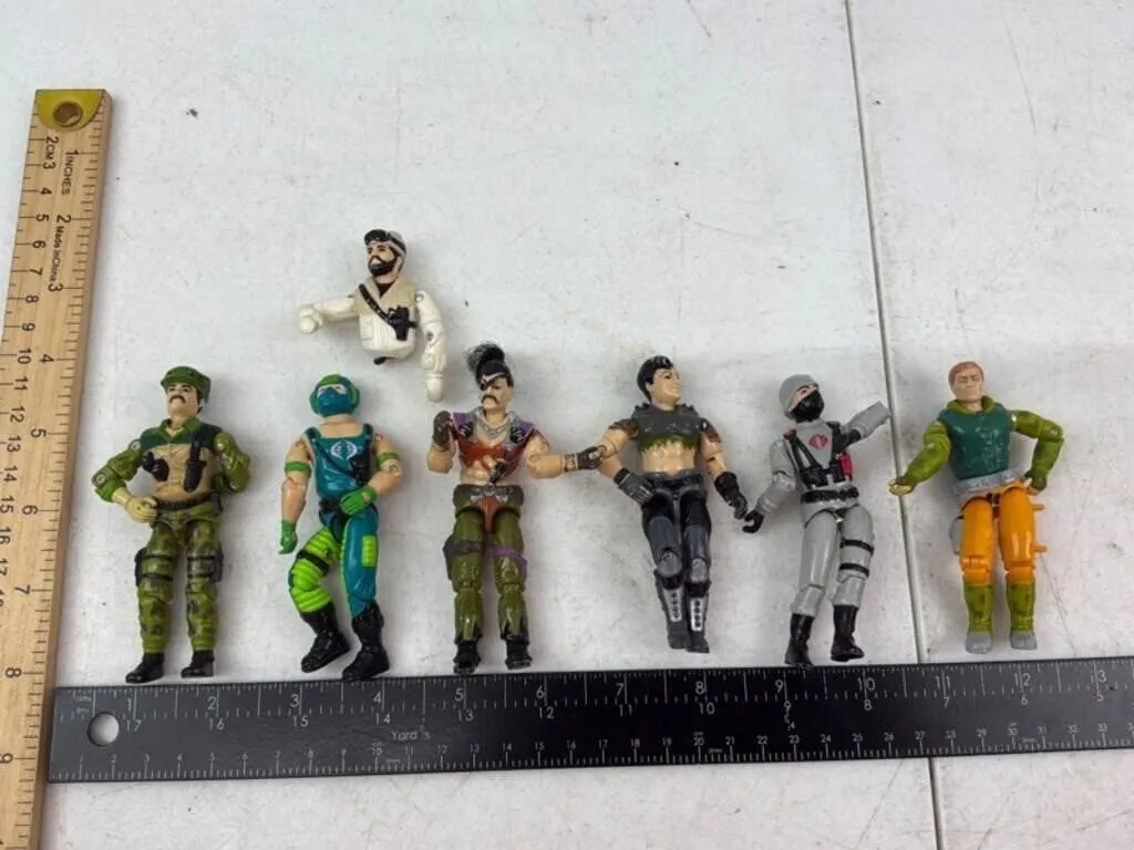 Vintage-Style Action Figures (Lot of 7)