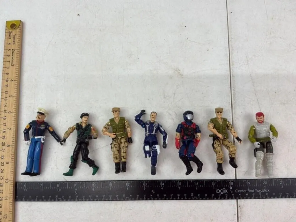 Vintage Military Action Figures (Lot of 7)