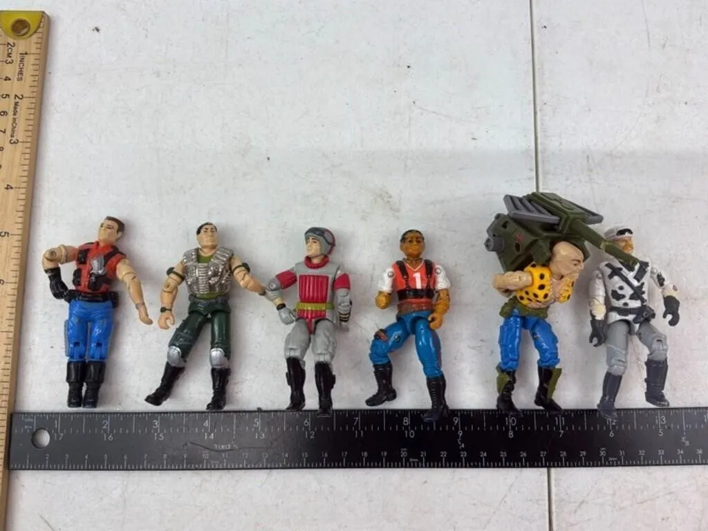 Vintage 1990s Action Figures (Lot of 6)