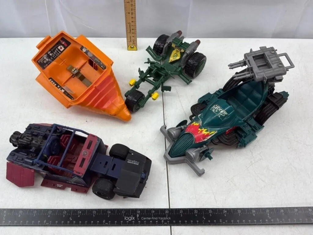 Vintage TMNT Toy Vehicle Assortment (4pc)
