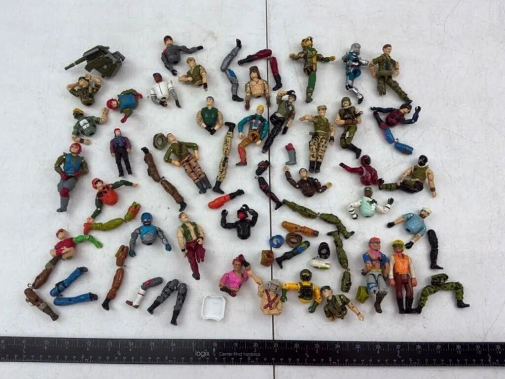 Mixed Military Action Figure Parts Assortment
