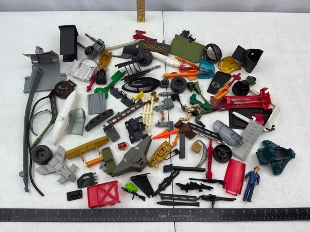 Mixed Action Figure & Vehicle Parts (Approx. 60pc)