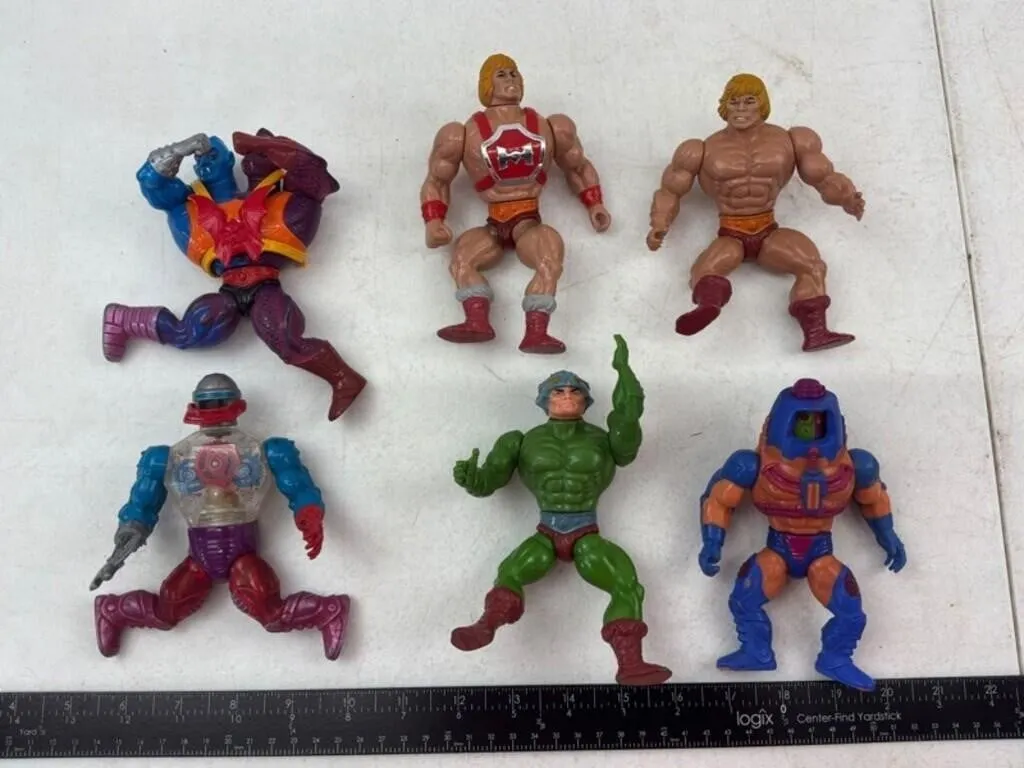 Vintage-Style Fantasy Action Figures (Lot of 6)