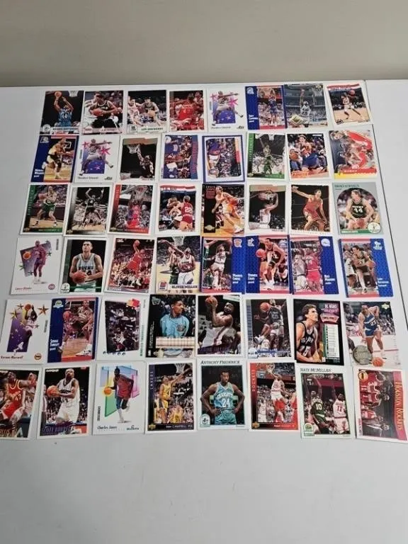 Vintage NBA Basketball Cards (48pc)