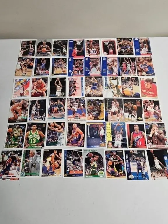 Vintage NBA Basketball Cards Approx. 60pc
