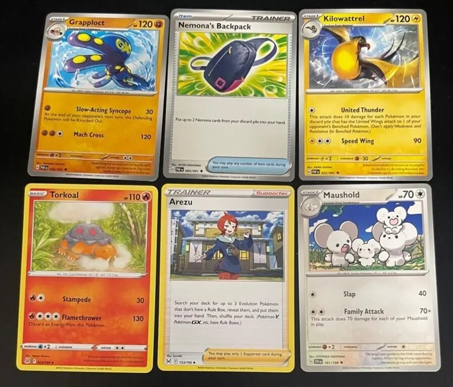 Pokemon Trading Cards - 6pc Assortment