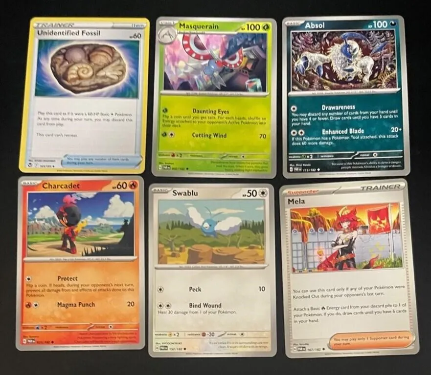 Pokemon Trading Cards - 6pc Assortment