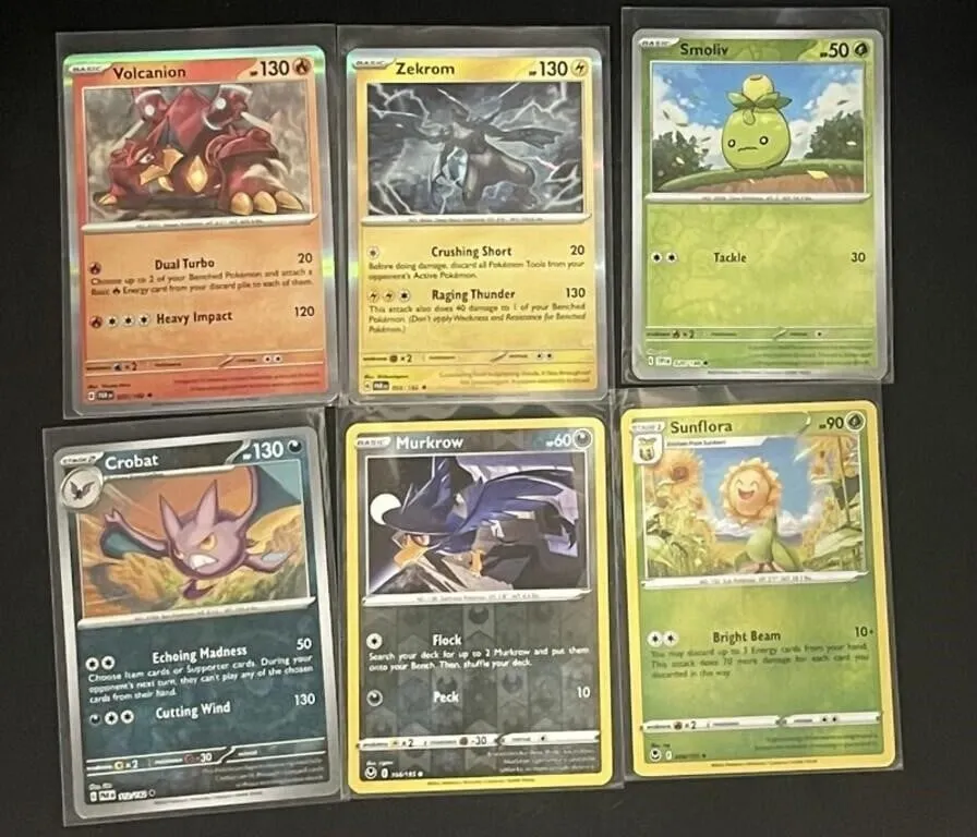 Pokemon TCG Cards - Volcanion, Zekrom & 4 More
