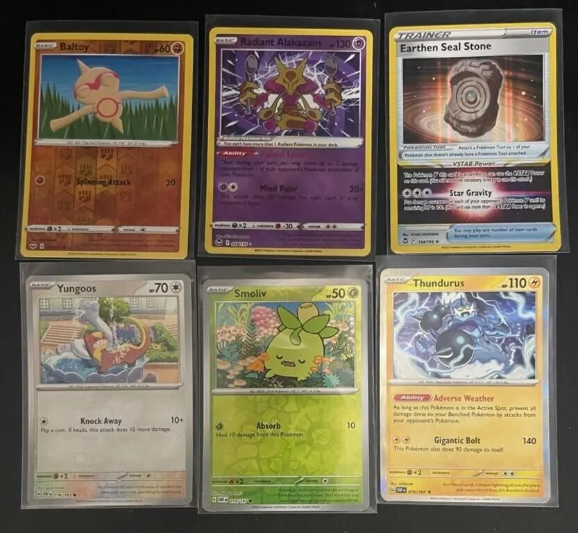Pokemon TCG Cards - 6pc Mixed Set