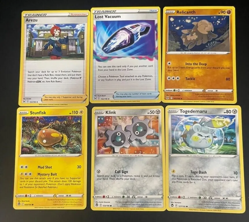 Pokemon TCG Mixed Card Lot (6)