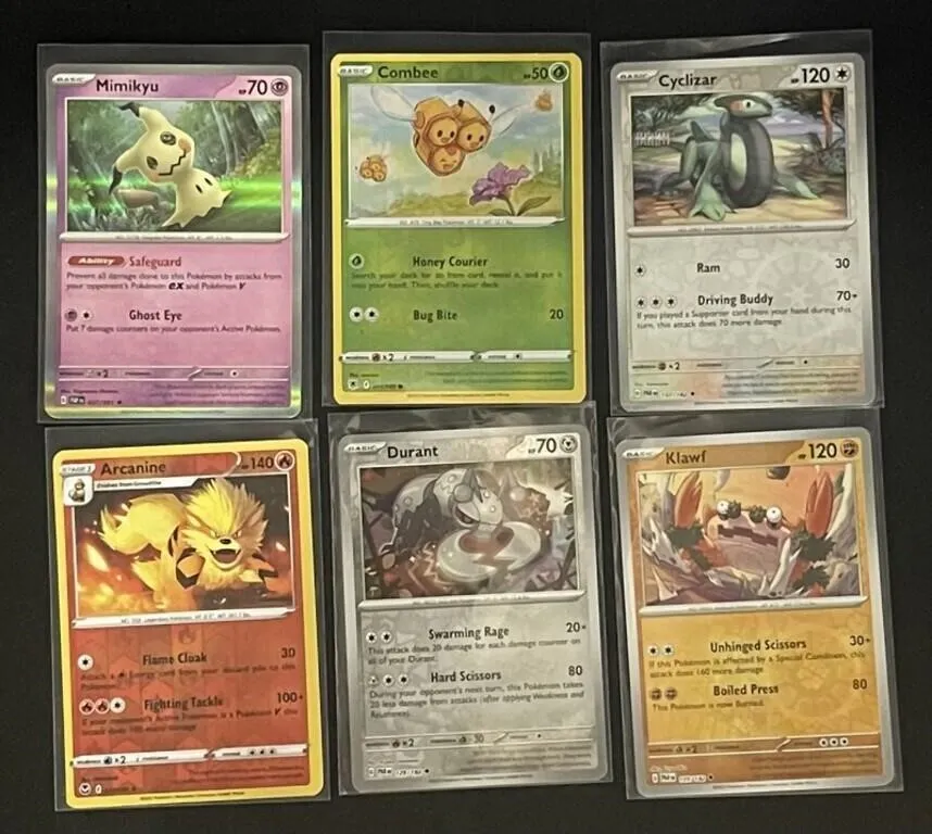 Pokemon Trading Cards - 6pc Assortment