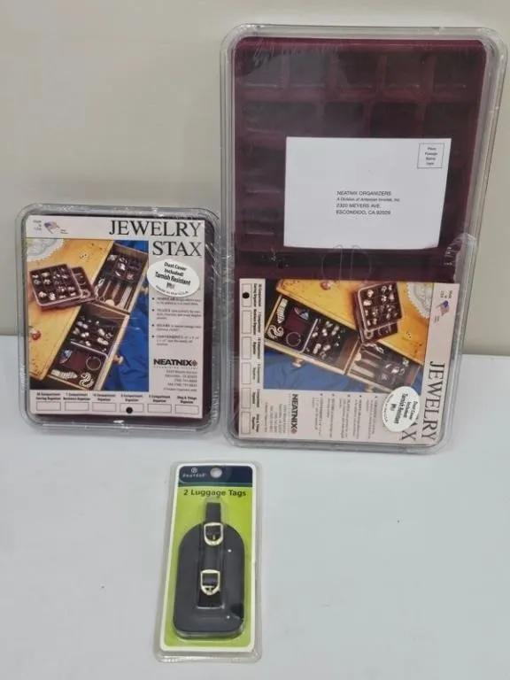 Neatnix Jewelry Stax & Luggage Tags (3pc)