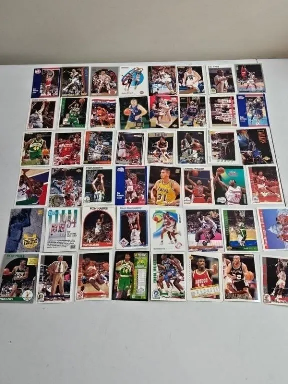 50+pc Vintage 1990s NBA Basketball Card Assortment