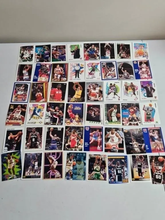Vintage Basketball Cards Collection (Approx. 50)