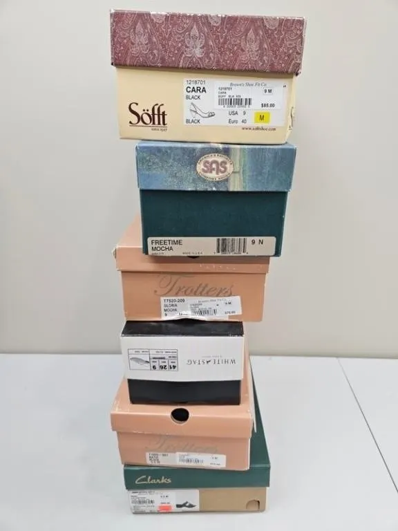 Softt, SAS & Trotters Shoes (4 Pairs)