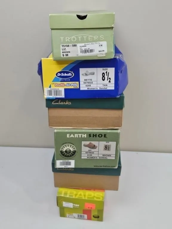 Trotters, Clarks & Mixed Women's Shoes (4 Pairs)
