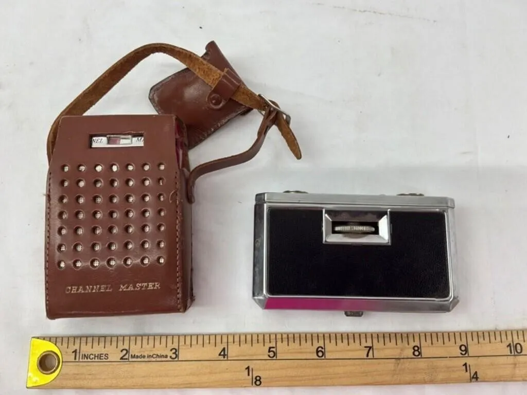 Vintage Channel Master Radio & Sport Glass 2pc