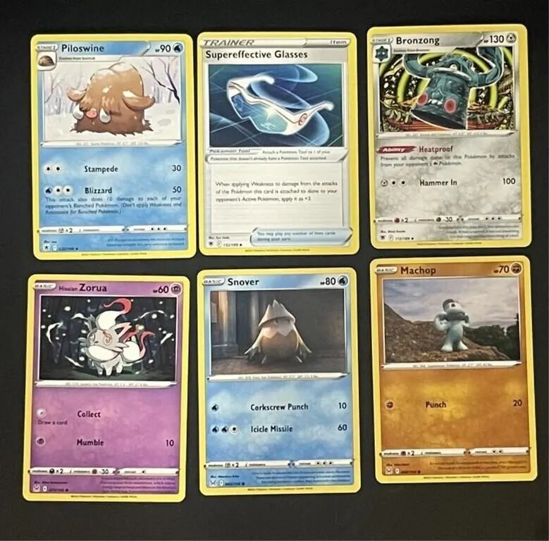 Pokemon TCG Piloswine & Bronzong (Lot of 6)