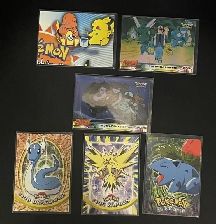 Vintage Pokemon Topps Trading Cards (Lot of 7)