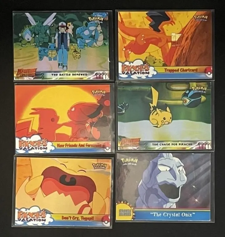 Pokemon Topps Animation Cards (Lot of 6)