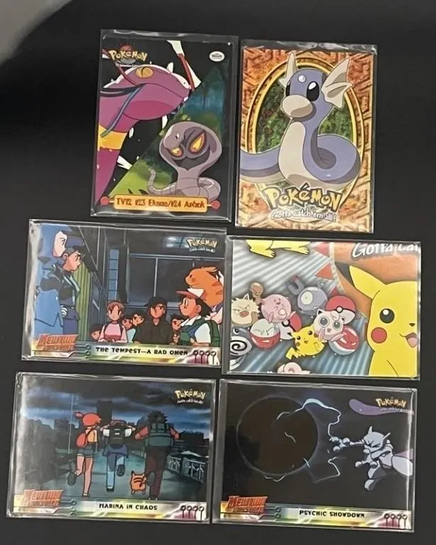Pokemon Topps Trading Cards - 6pc Set