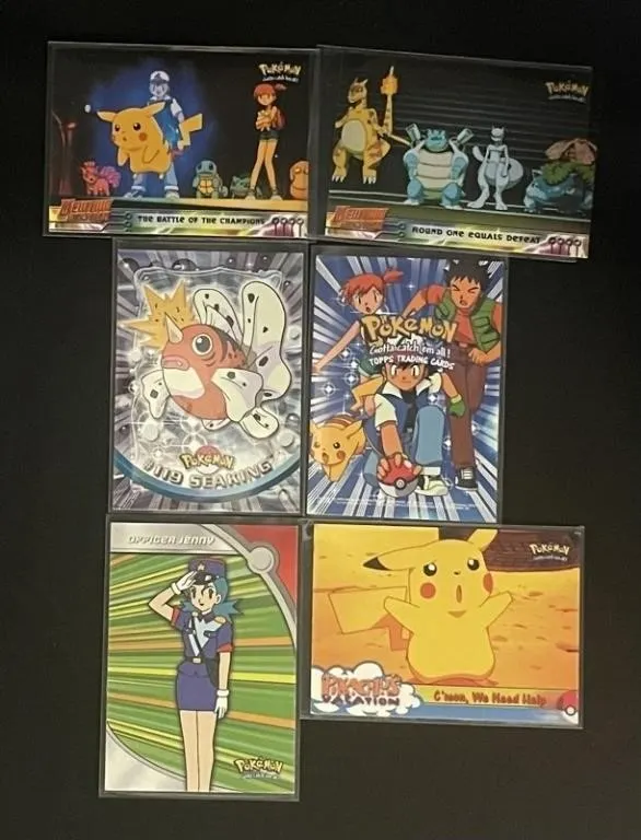 Pokemon Topps Character Cards (Lot of 6)