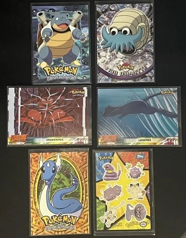 Pokemon Topps Trading Cards (Lot of 6)